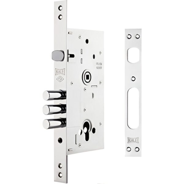 252 R Monoblok Çelik Kapı Kilidi - Krom 60 MM