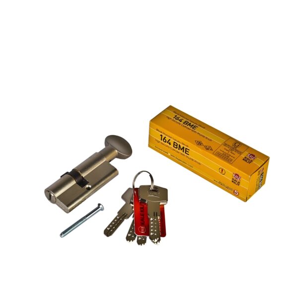 164 BME Bilyalı Mandallı Barel Kapı Kilidi 68 Mm Nikel