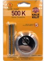 kale 500 K  Çelik Kapı Kilidi Silindir Rozeti-Blisterli-Krom - Görsel 3