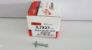 NK 27 PULLU ÇELİK ÇİVİ 3.7X27 (100 LÜ PAKET)