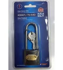 KD001/70 540 Kale Uzun Gri Asma Kilit Uzun Kancaklı 40mm