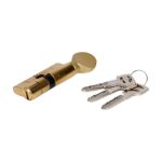 68 mm Bilyalı Mandallı Tuzaklı Barel  Sarı (Kapı Göbeği) Yuma - Görsel 4