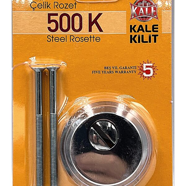 kale 500 K  Çelik Kapı Kilidi Silindir Rozeti-Blisterli-Krom