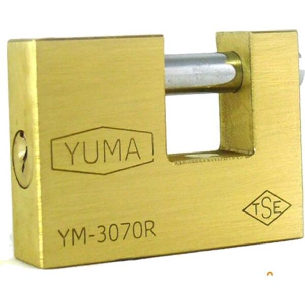 Yuma Yassı Asma Kilit 70 mm (Kayar Milli)