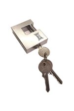 Kd001-50-180 Kale Kayar Pimli Saten Kaplama Asma Kilit 80 Mm - Görsel 3