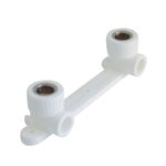 PP-R Çiftli Özel Batarya Bağlantısı | Çift Çıkışlı Dişli Tesisat Parçası