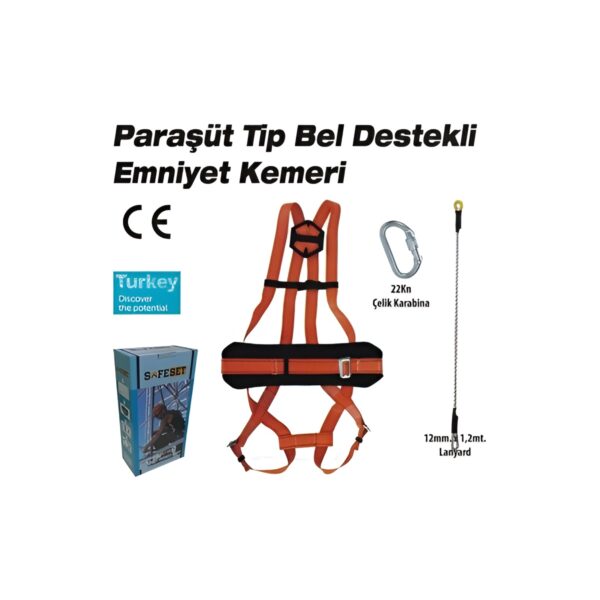 Safaset Paraşüt Emniyet Kemeri