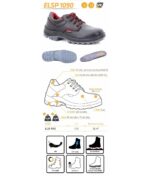 YDS ELSP 1090 S3 Çelik Burunlu ve Çelik Tabanlı Siyah İş Güvenlik Ayakkabısı - Görsel 3