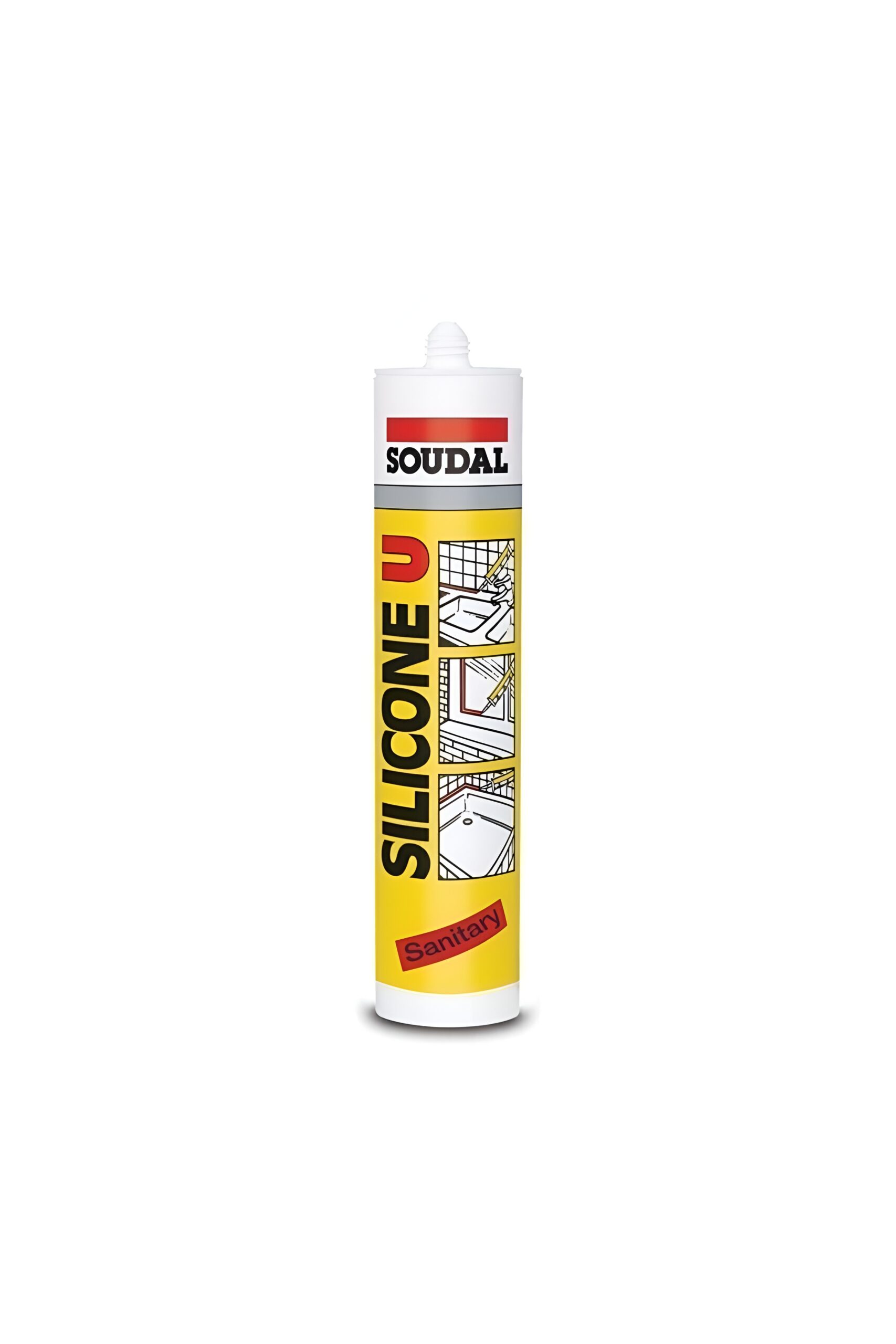 genel-amacli-silikon1.jpg Soudal Beyaz Genel Amaçlı Silikon 280 gr - Görsel 1