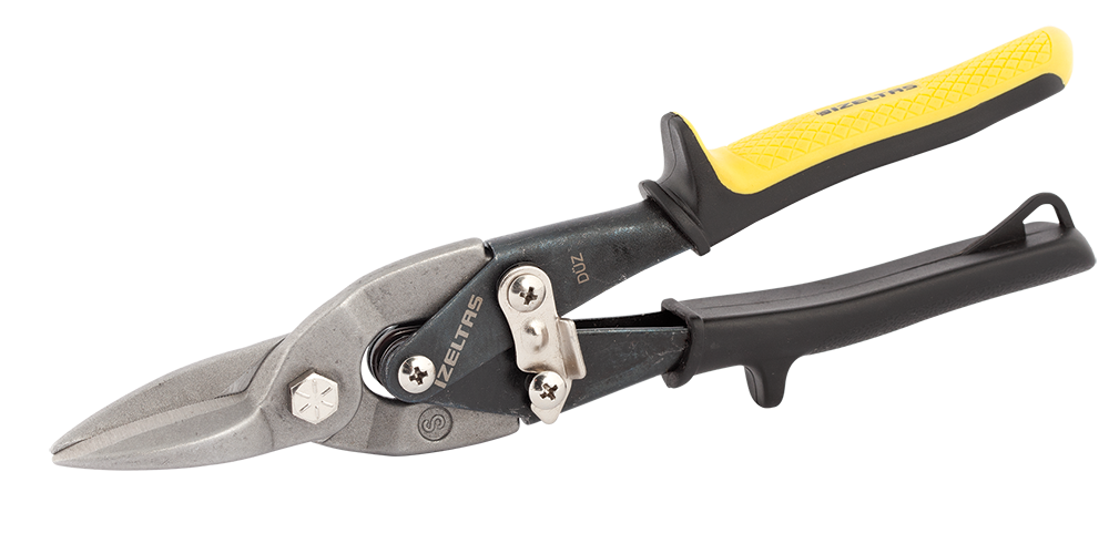 izeltas-duz-kesme-makasi1-png.png Alüminyum ve Sac Kesme Makası Düz - 240 mm - Görsel 1