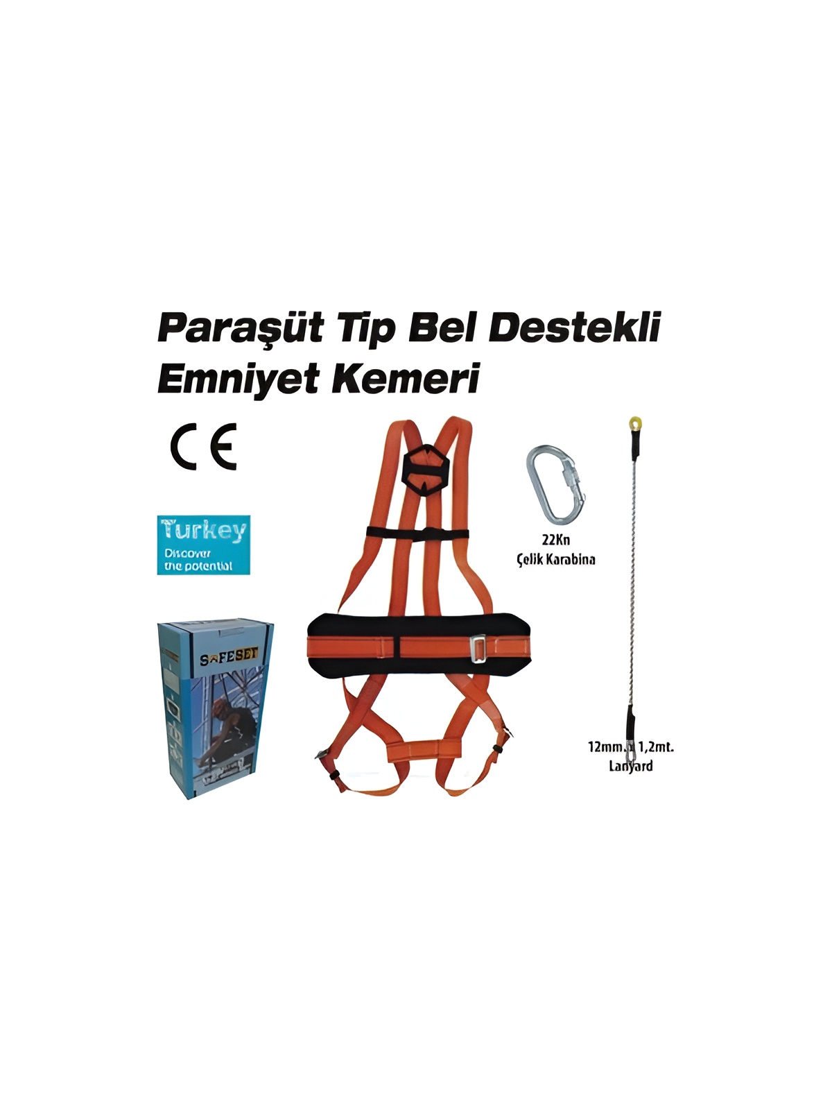 parasut-emniyet-kemeri1.jpg Safeset Bel Destekli Paraşüt Emniyet Kemeri - Görsel 1