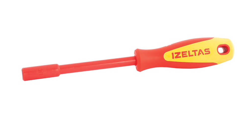 1000v-tornavida1-png.png İzeltaş 1000V Süngüsü İzoleli Manyetik Bits Tutucu Tornavida - Görsel 1