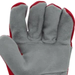 Beybi DK-01 Koton Montaj Eldiveni Kırmızı XL | Yarma Deri Avuç İçi Takviyeli İş Eldiveni - Görsel 4