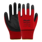 BEYBİ PN5 Zebra Polyester Örme Nitril Eldiven | No:10 | Kırmızı-Siyah / Mavi-Siyah - Görsel 2