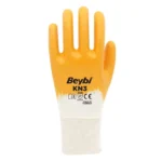 Beybi KN3 Nitril Eldiven Sarı No:10 | Dayanıklı ve Konforlu Pamuk Astar, Nitril Kaplı İş Eldiveni - Görsel 2