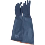 PANDA Tırtıklı Siyah Asit Eldiveni 60 cm | Ekstra Kalın | Kaymaz Tutuş - Görsel 2