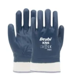 Beybi KN6 Petrolcü Nitril Eldiven No:10 | Tam Nitril Kaplı Yağ ve Petrole Dayanıklı Pamuk İş Eldiveni