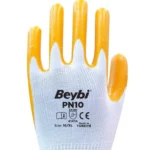 Beybi PN10 Naylon Nitril Eldiven Sarı No:10 | EN388 4141A | Hafif ve Dayanıklı İş Eldiveni - Görsel 4